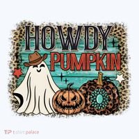 Howdy Pumpkin Western Halloween Spooky Season Hat thumb 2