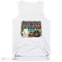 Howdy Pumpkin Western Halloween Spooky Season Tank Top thumb 0
