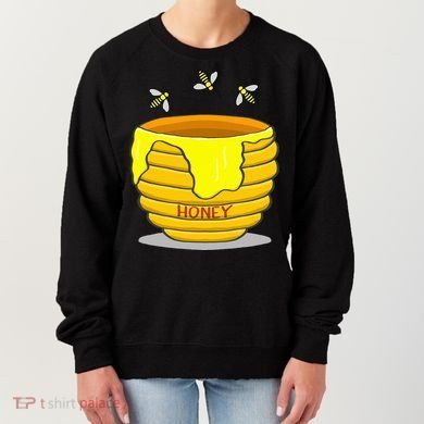 Honey Pot With Honey Bees Women's Sweatshirt