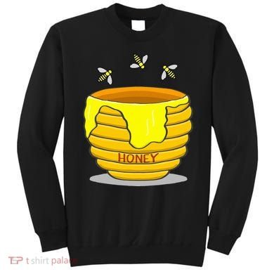 Honey Pot With Honey Bees Sweatshirt