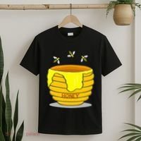 Honey Pot With Honey Bees T-Shirt thumb 2