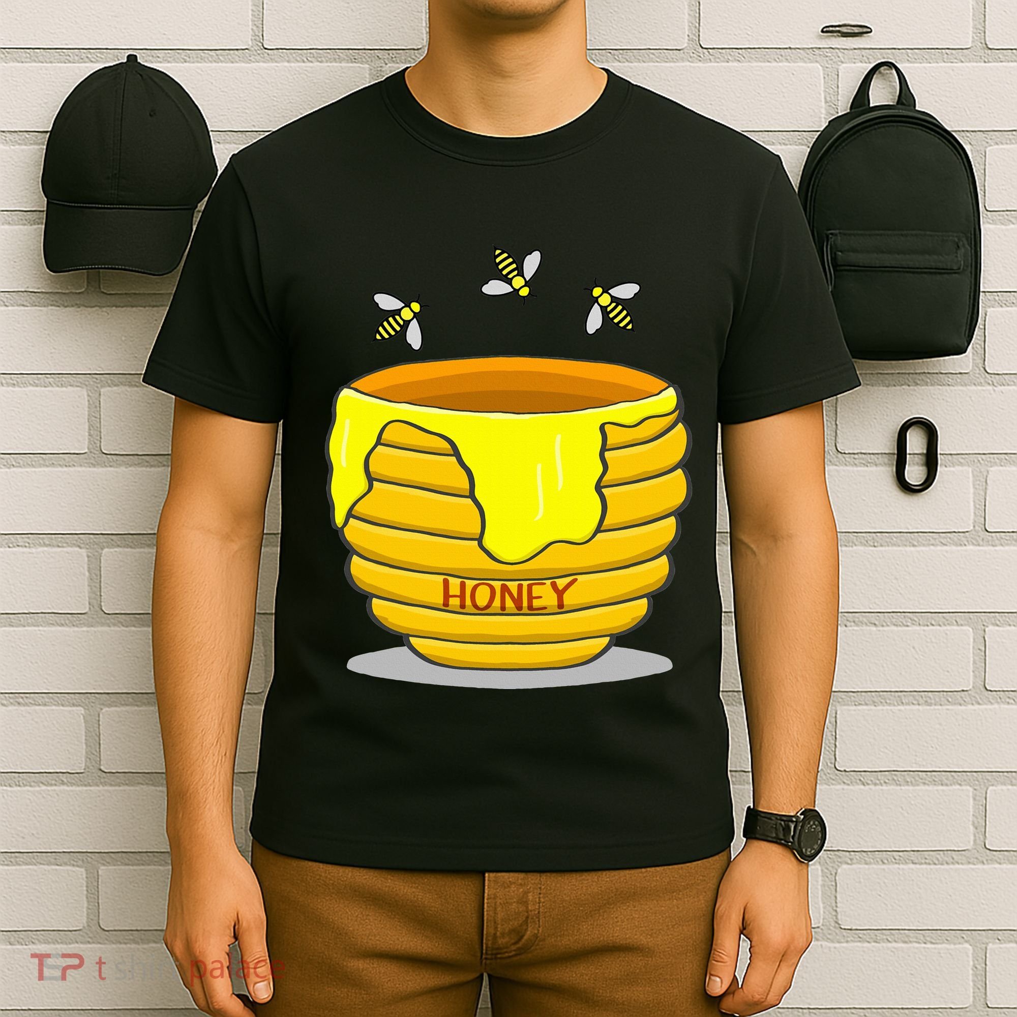 Honey Pot With Honey Bees T-Shirt