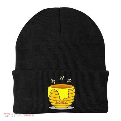 Honey Pot With Honey Bees Beanie