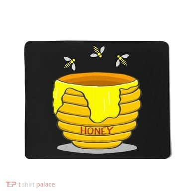 Honey Pot With Honey Bees Mousepad