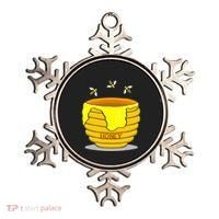 Honey Pot With Honey Bees Ornament thumb 0
