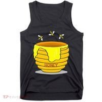 Honey Pot With Honey Bees Tank Top thumb 0