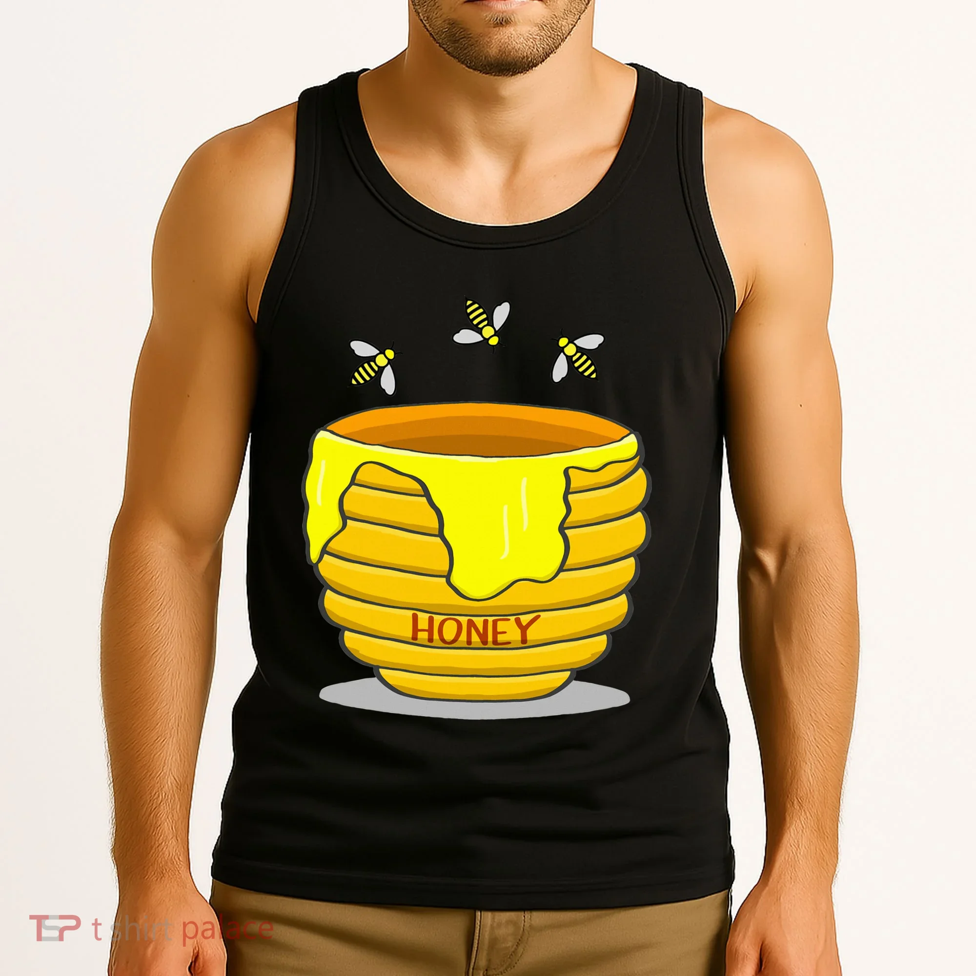 Honey Pot With Honey Bees Tank Top