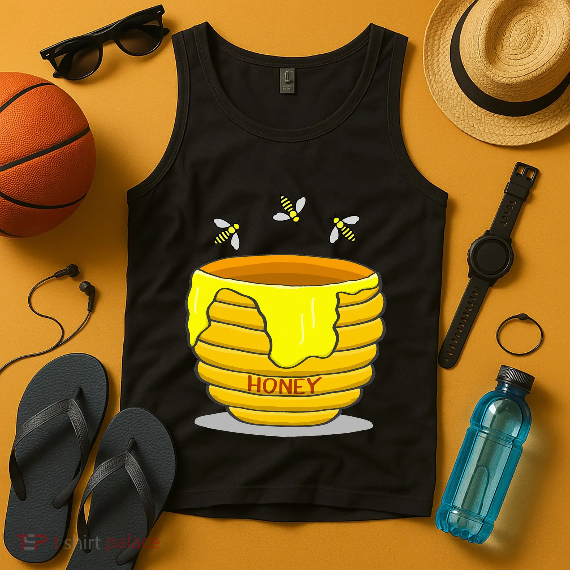 Honey Pot With Honey Bees Tank Top