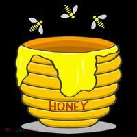 Honey Pot With Honey Bees Women's T-Shirt thumb 6