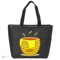 Honey Pot With Honey Bees Tote Bag thumb 0