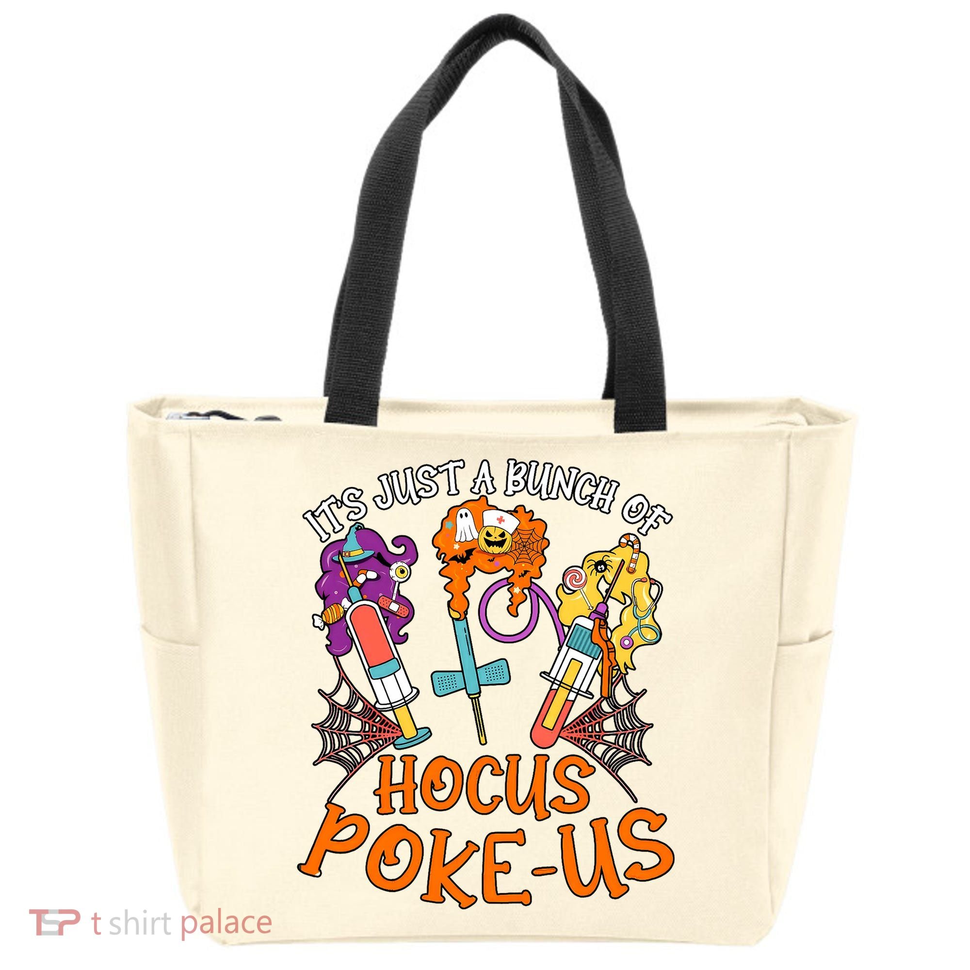 Hocus Pokeus Witch Nurse Halloween Medical Lab Tech Spooky Tote Bag