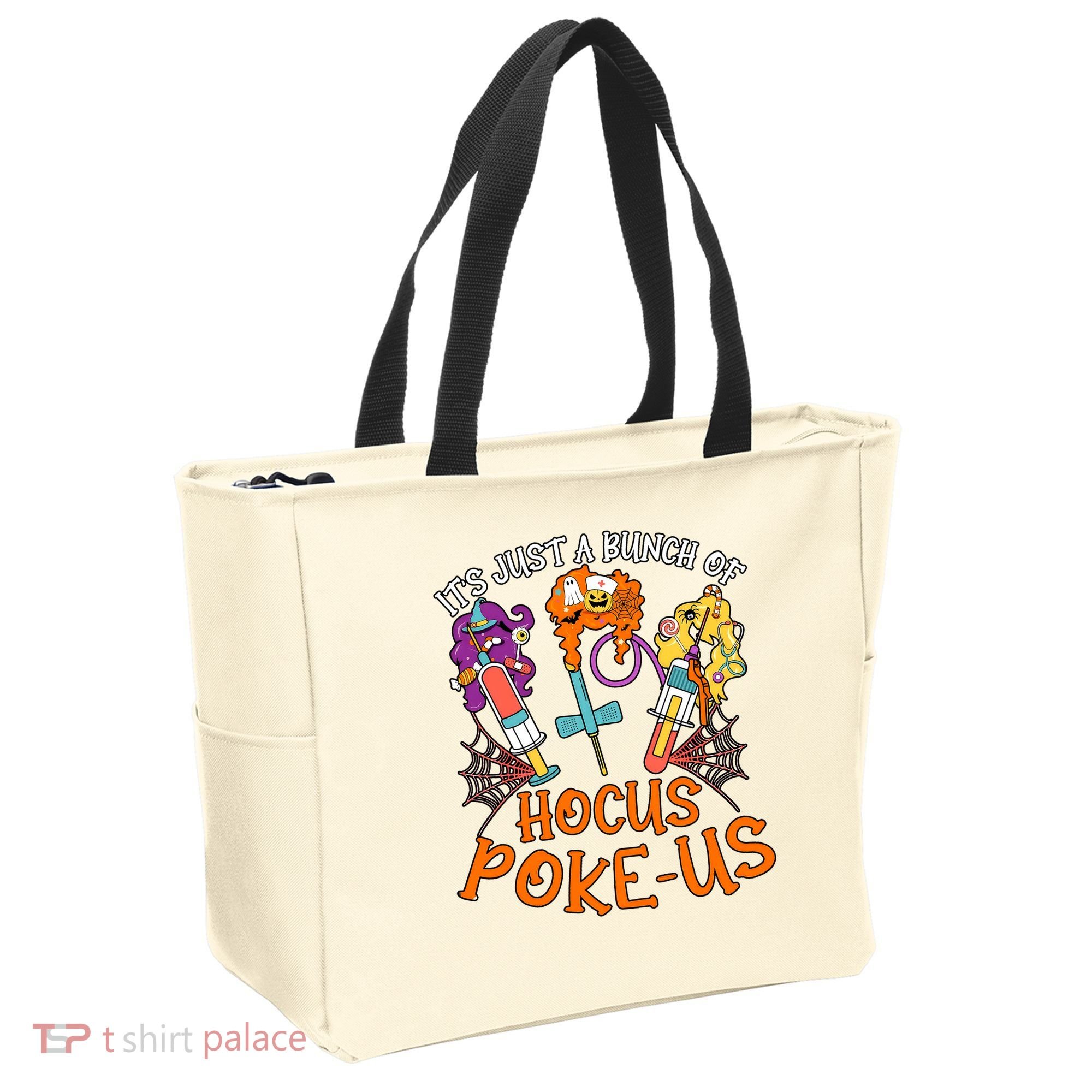 Hocus Pokeus Witch Nurse Halloween Medical Lab Tech Spooky Tote Bag
