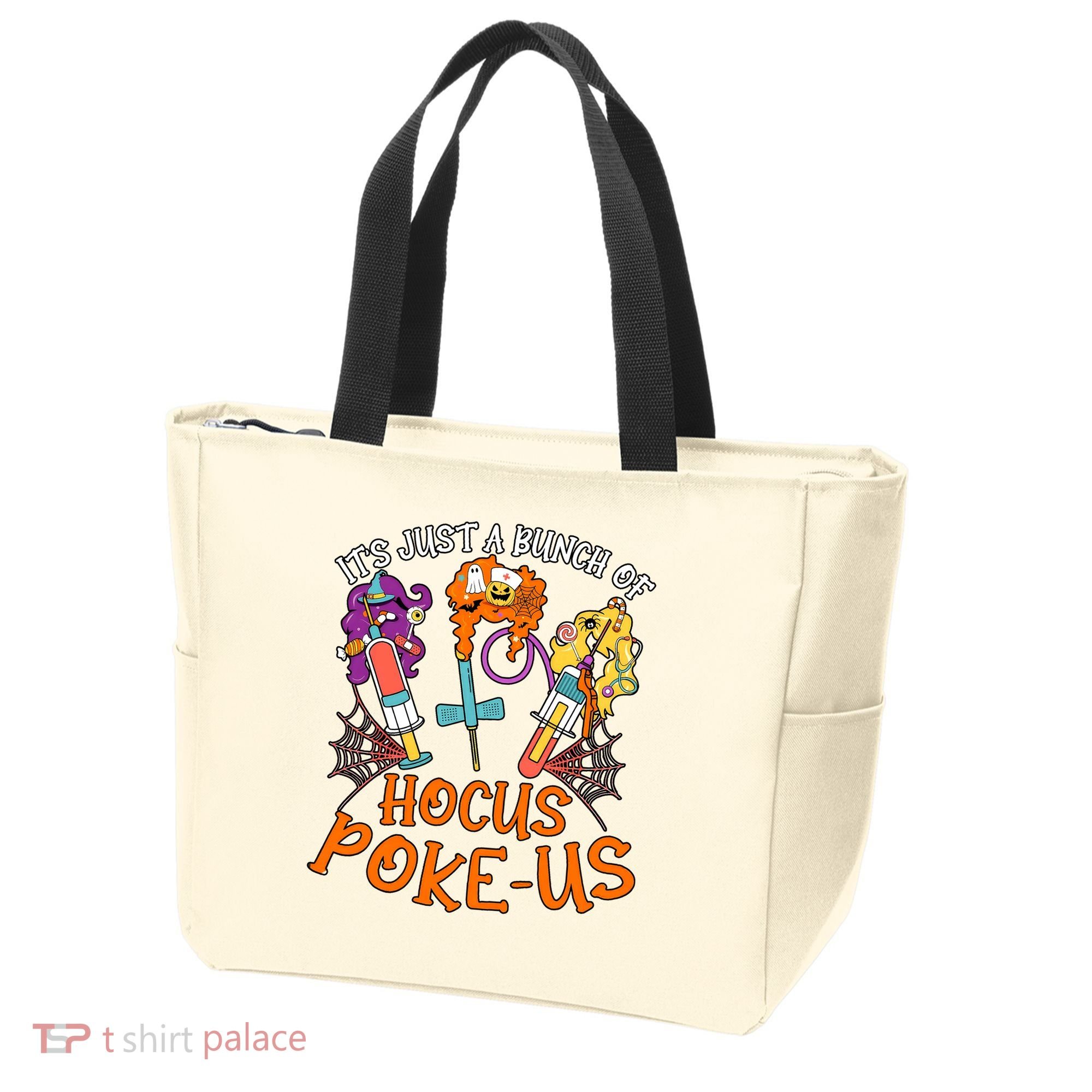Hocus Pokeus Witch Nurse Halloween Medical Lab Tech Spooky Tote Bag