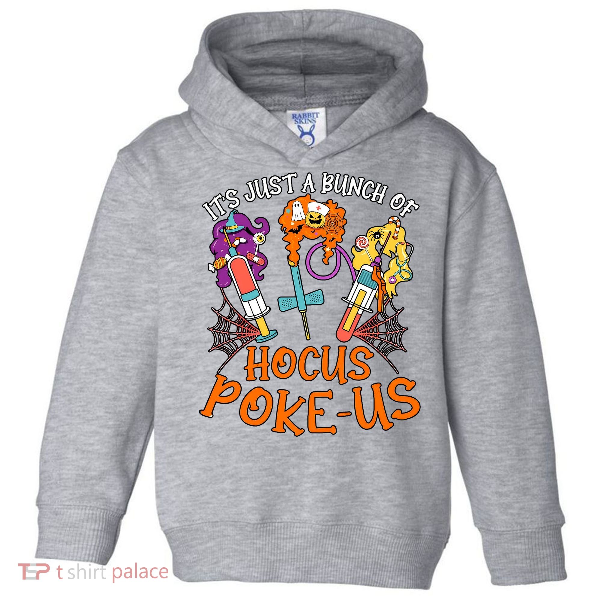 Hocus Pokeus Witch Nurse Halloween Medical Lab Tech Spooky Toddler Hoodie