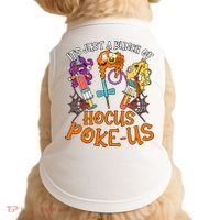 Hocus Pokeus Witch Nurse Halloween Medical Lab Tech Spooky Doggie Tank thumb 0