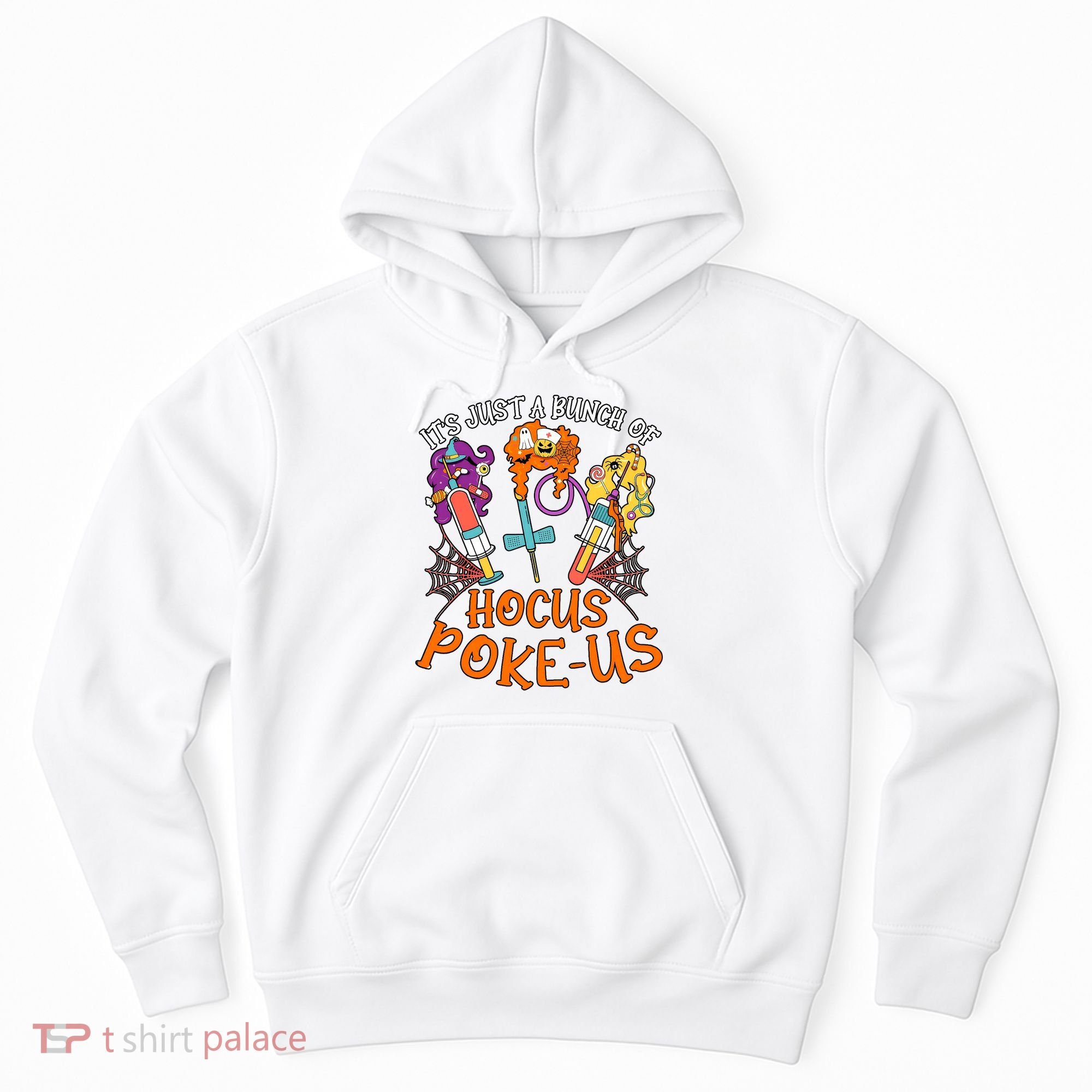 Hocus Pokeus Witch Nurse Halloween Medical Lab Tech Spooky Hoodie