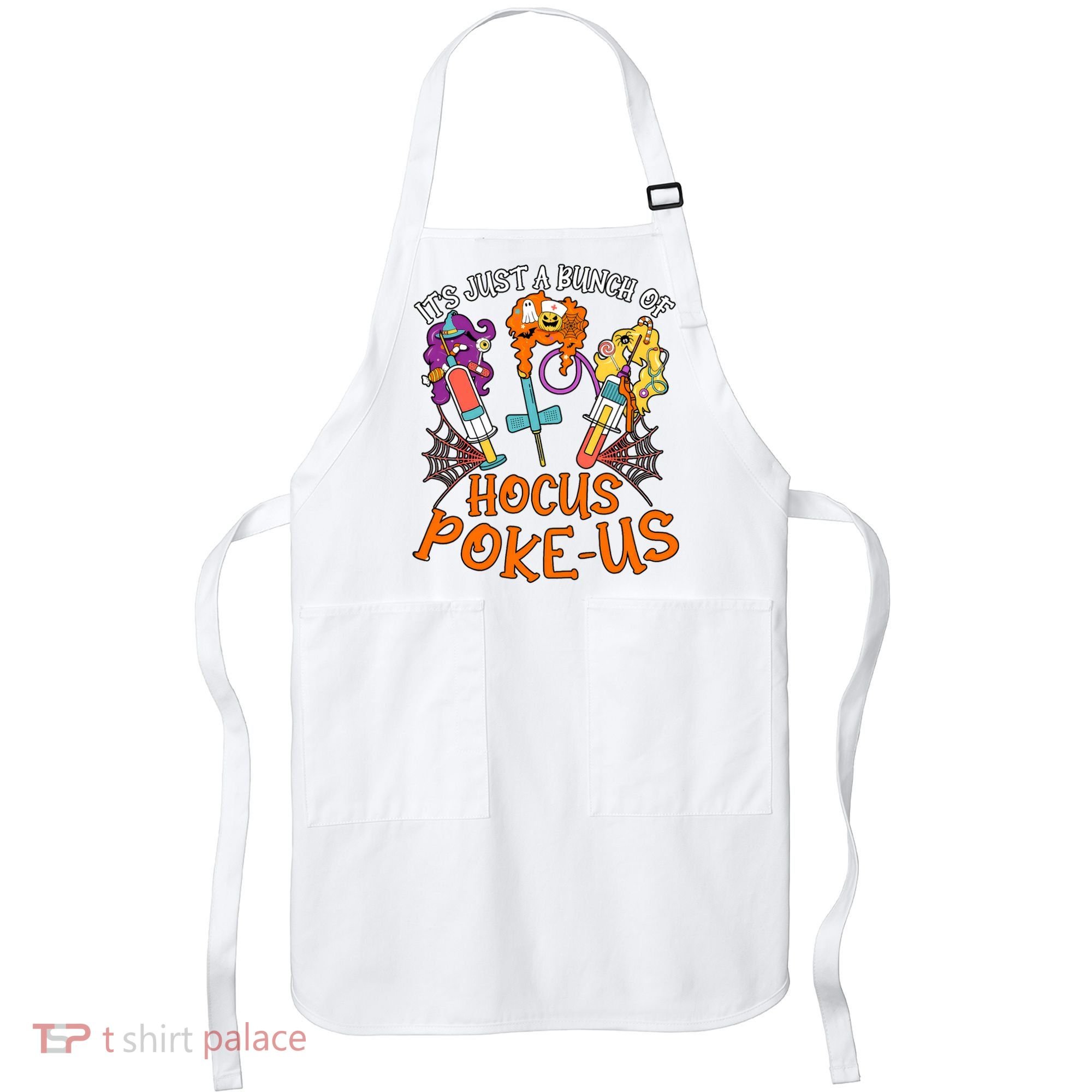 Hocus Pokeus Witch Nurse Halloween Medical Lab Tech Spooky Apron