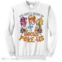Hocus Pokeus Witch Nurse Halloween Medical Lab Tech Spooky Sweatshirt thumb 0