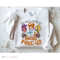 Hocus Pokeus Witch Nurse Halloween Medical Lab Tech Spooky Sweatshirt thumb 2