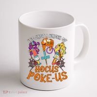 Hocus Pokeus Witch Nurse Halloween Medical Lab Tech Spooky Coffee Mug thumb 1