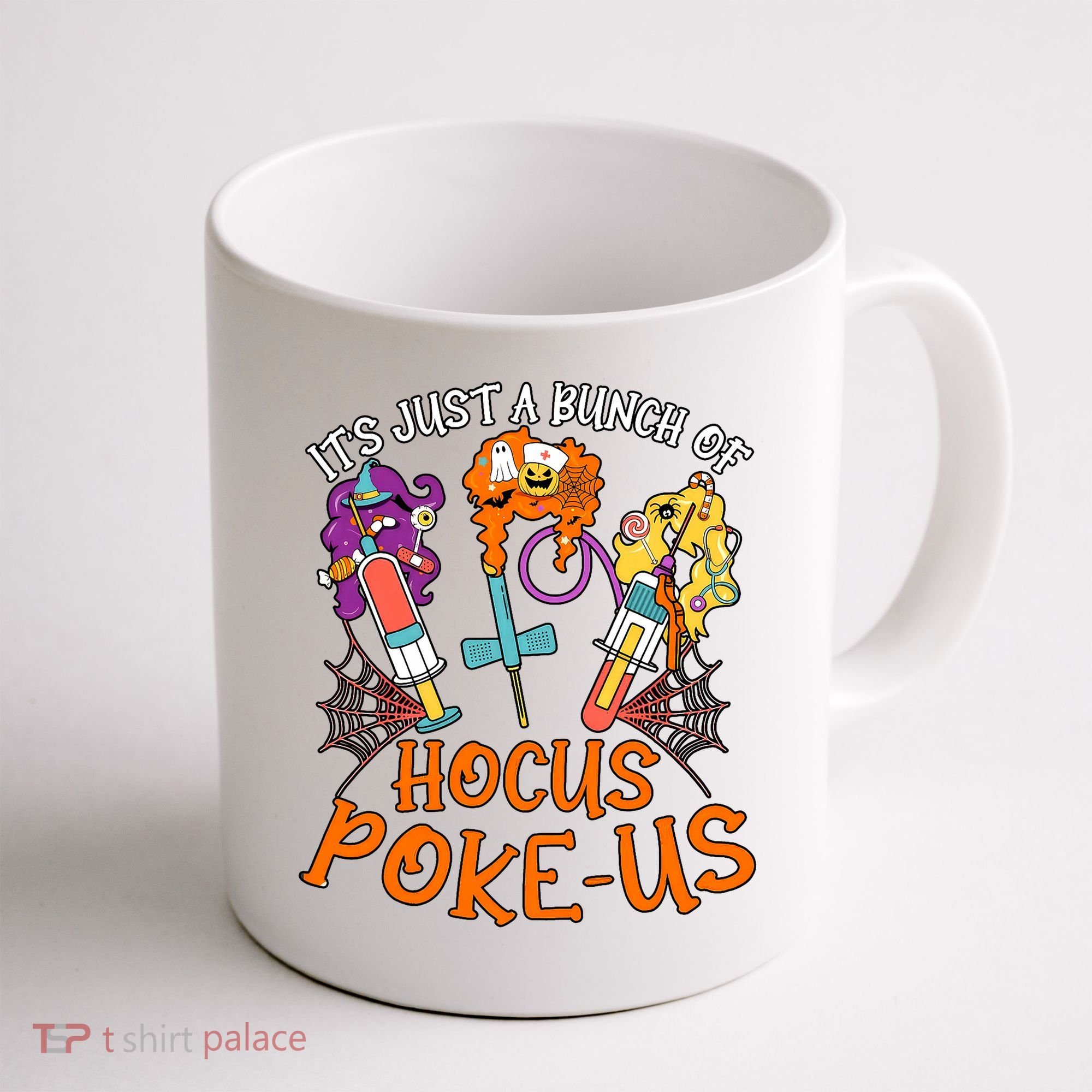 Hocus Pokeus Witch Nurse Halloween Medical Lab Tech Spooky Coffee Mug