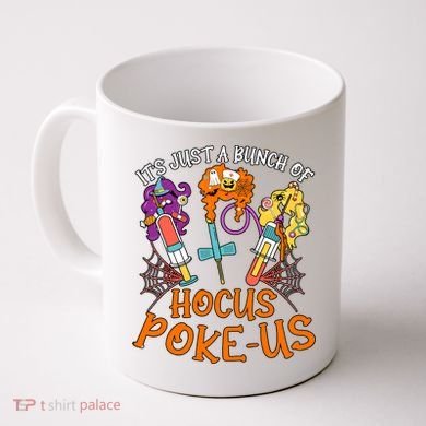 Hocus Pokeus Witch Nurse Halloween Medical Lab Tech Spooky Coffee Mug
