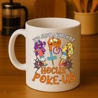 Hocus Pokeus Witch Nurse Halloween Medical Lab Tech Spooky Coffee Mug thumb 4