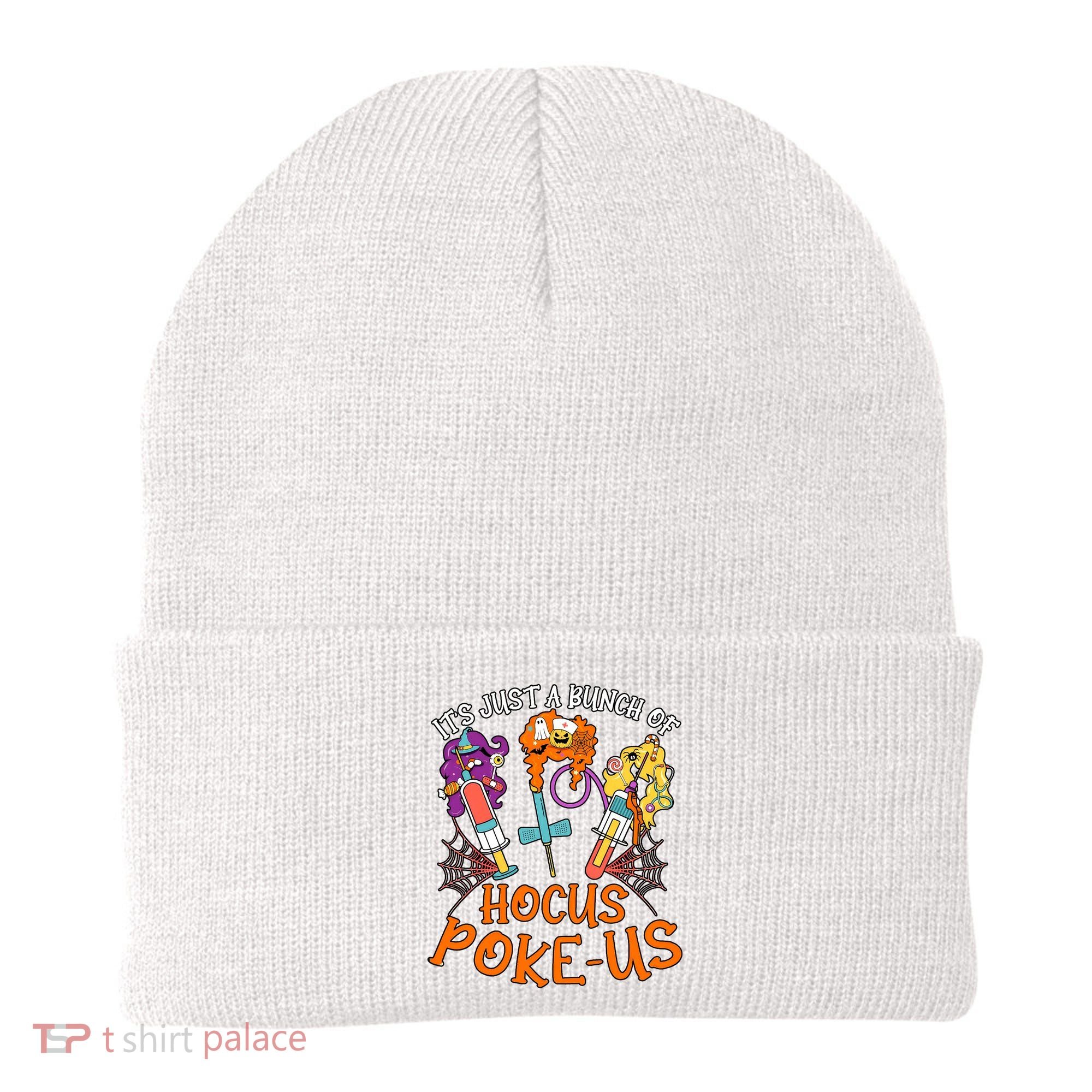 Hocus Pokeus Witch Nurse Halloween Medical Lab Tech Spooky Beanie