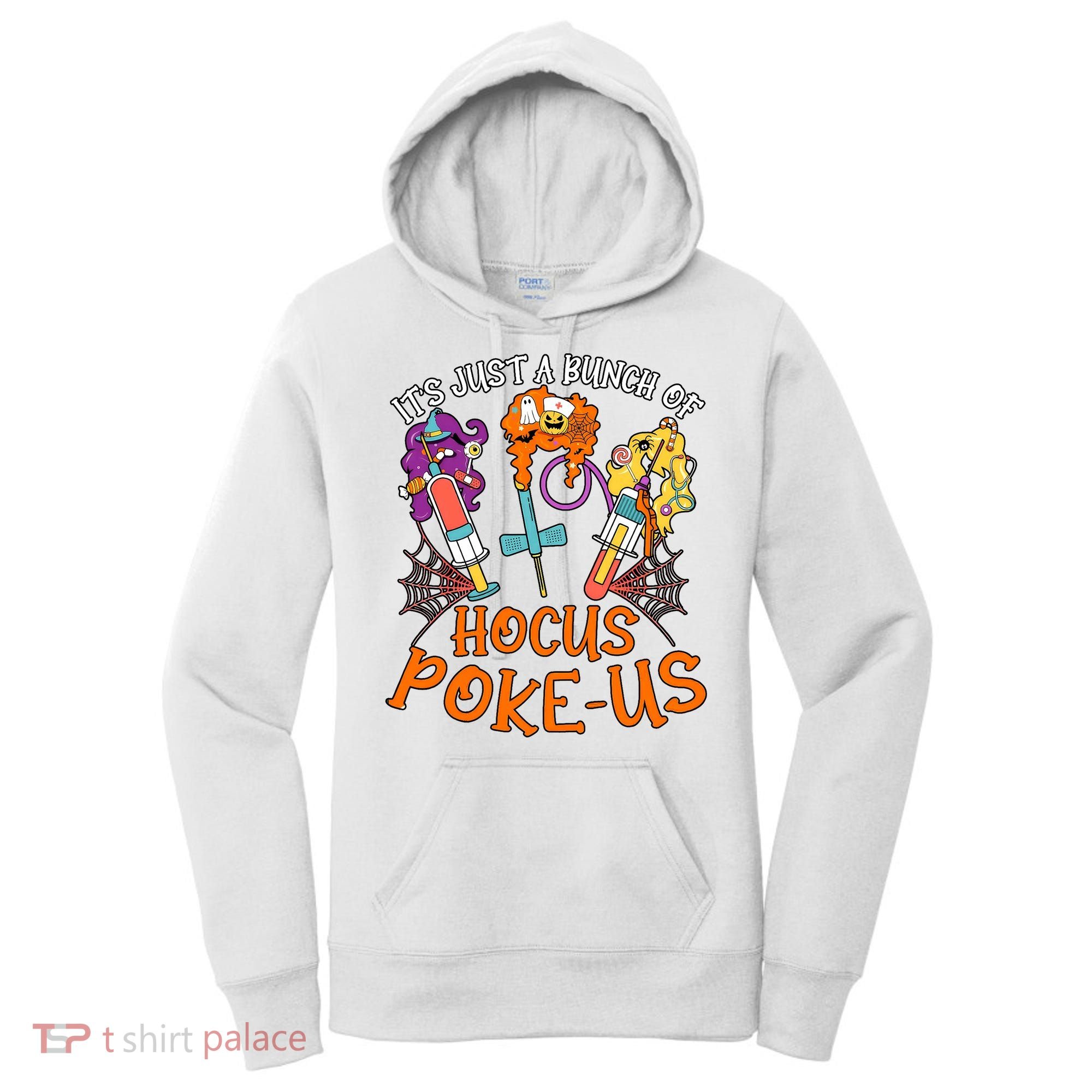 Hocus Pokeus Witch Nurse Halloween Medical Lab Tech Spooky Women's Hoodie