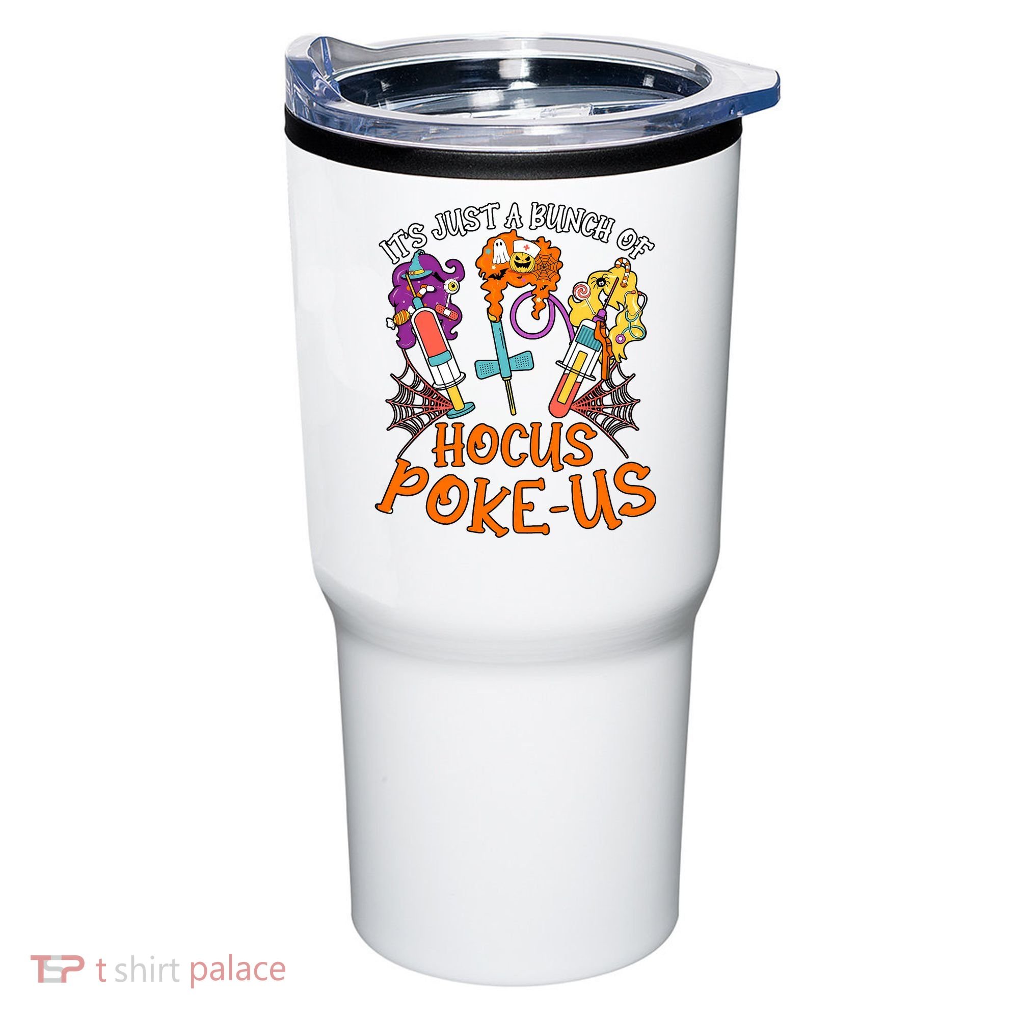 Hocus Pokeus Witch Nurse Halloween Medical Lab Tech Spooky Tumbler