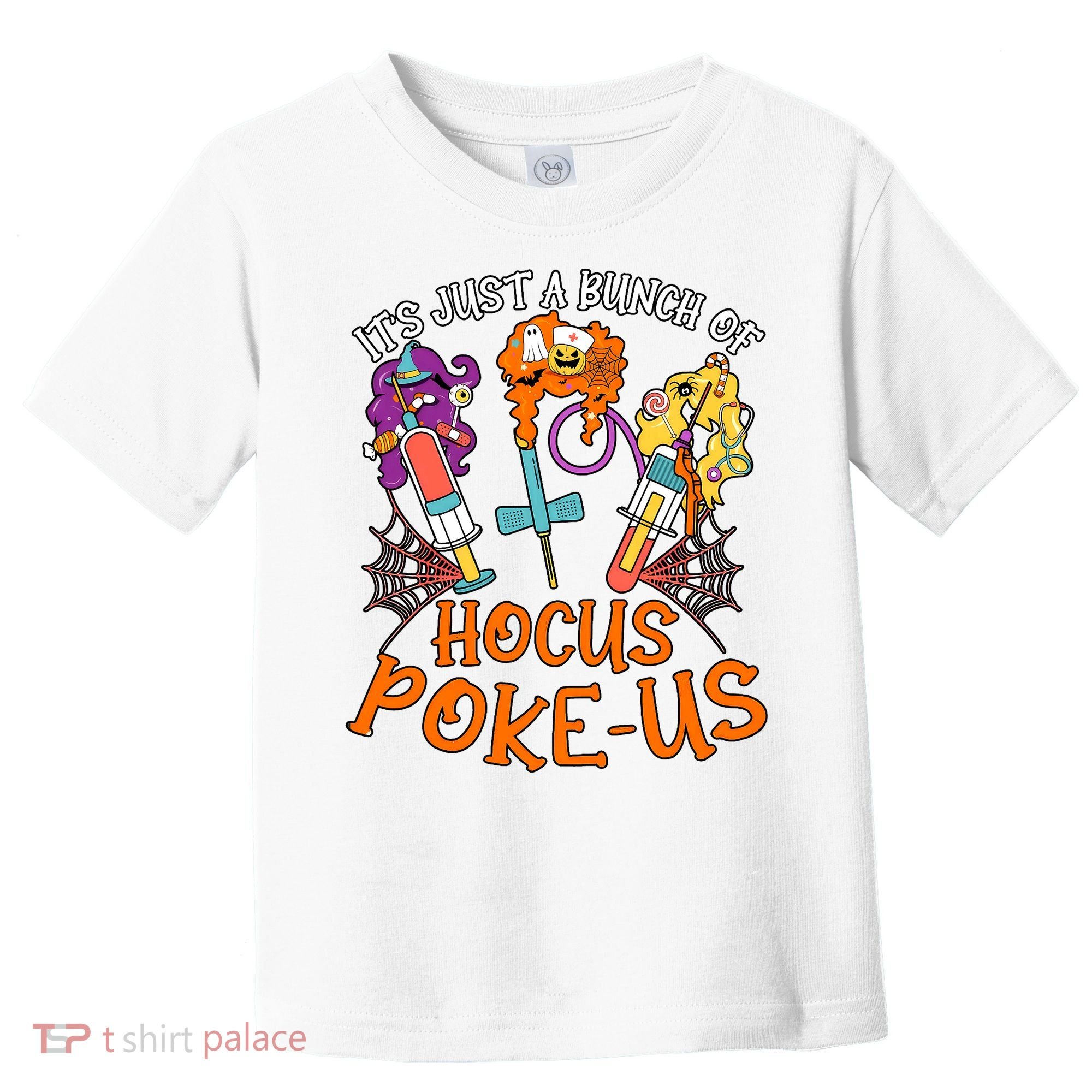 Hocus Pokeus Witch Nurse Halloween Medical Lab Tech Spooky Toddler T-Shirt