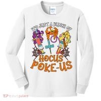Hocus Pokeus Witch Nurse Halloween Medical Lab Tech Spooky Kids Long Sleeve Shirt thumb 0