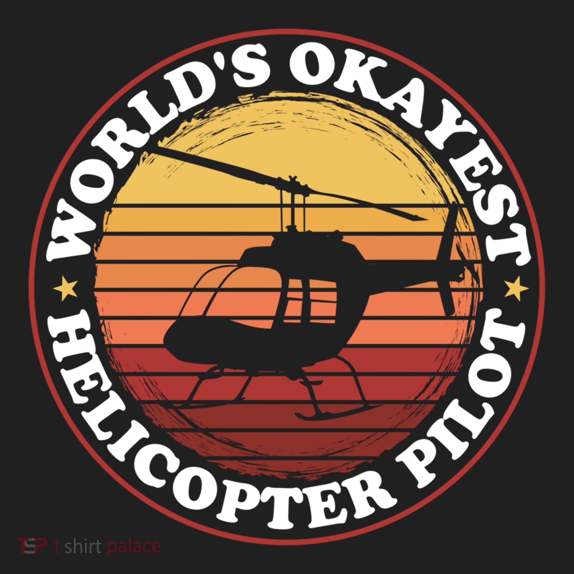 Helicopter Pilot Worlds Okayest Helicopter Pilot Funny Gift Beanie