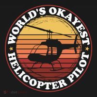 Helicopter Pilot Worlds Okayest Helicopter Pilot Funny Gift Women's Hoodie thumb 2