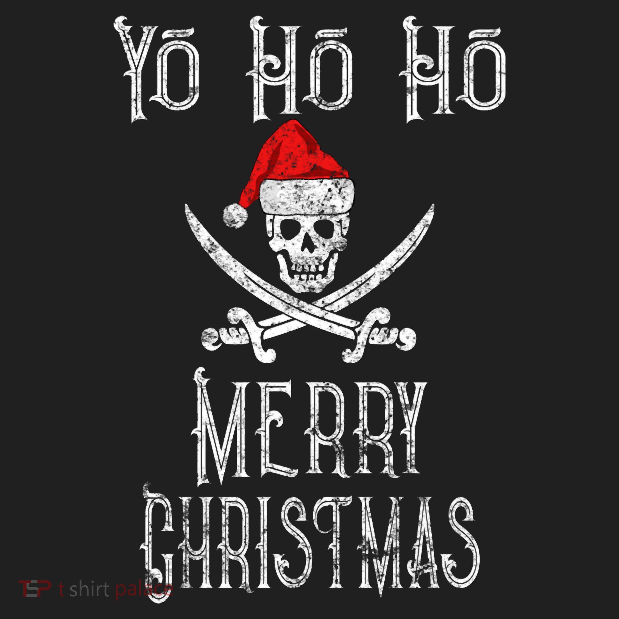 Holiday Pirate Yo Ho Ho Merry Christmas Santa Hat Boating Long Sleeve Tumbler
