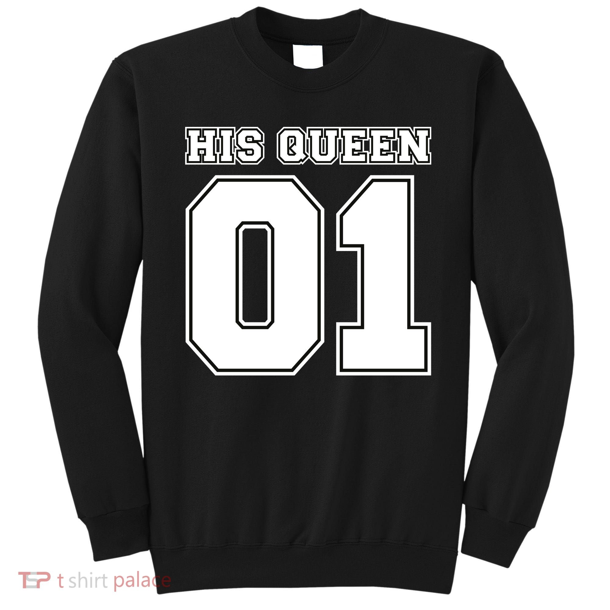 His Queen 01 Sport Couple Sweatshirt
