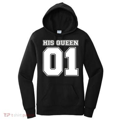 His Queen 01 Sport Couple Women's Hoodie