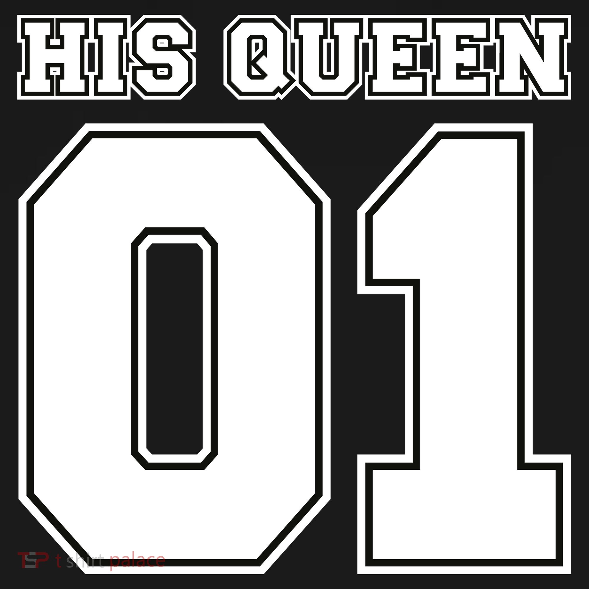 His Queen 01 Sport Couple Women's Hoodie
