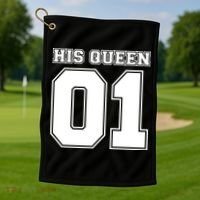 His Queen 01 Sport Couple Golf Towel thumb 1