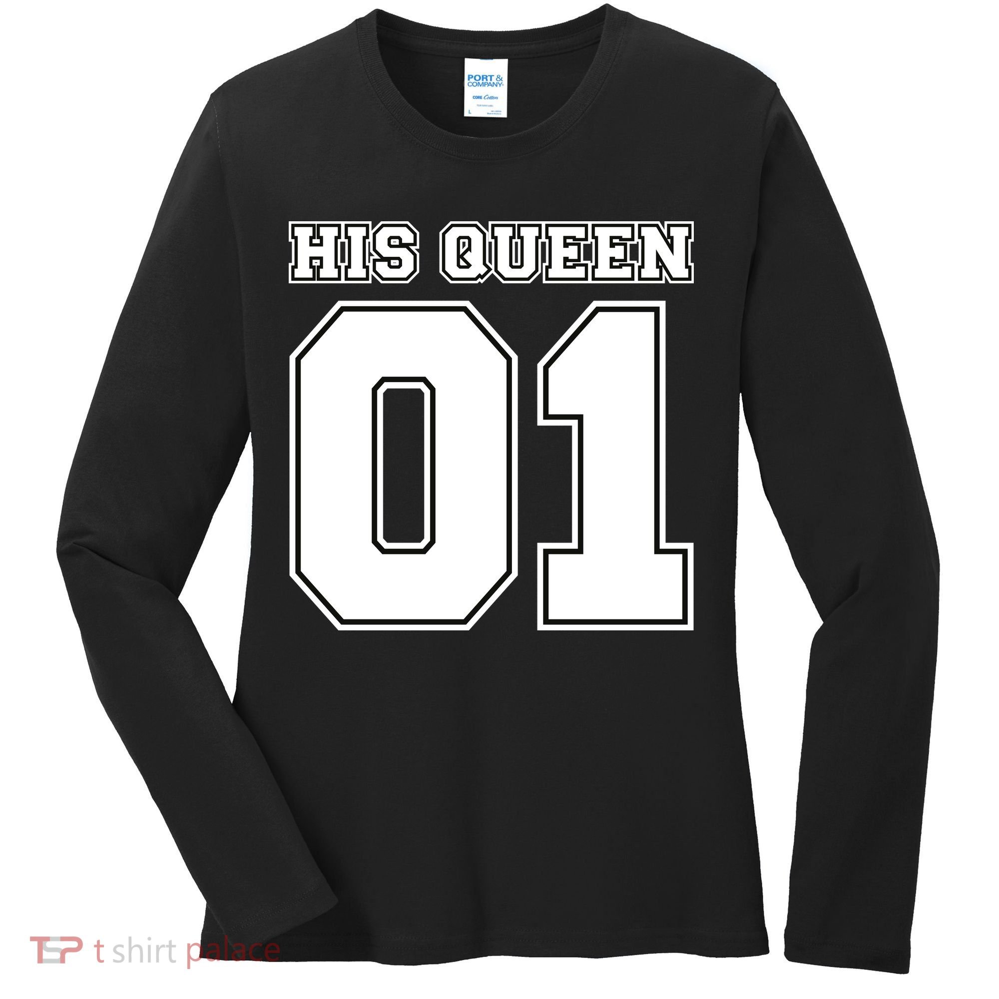 His Queen 01 Sport Couple Women's Long Sleeve Shirt