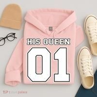 His Queen 01 Sport Couple Hoodie thumb 4