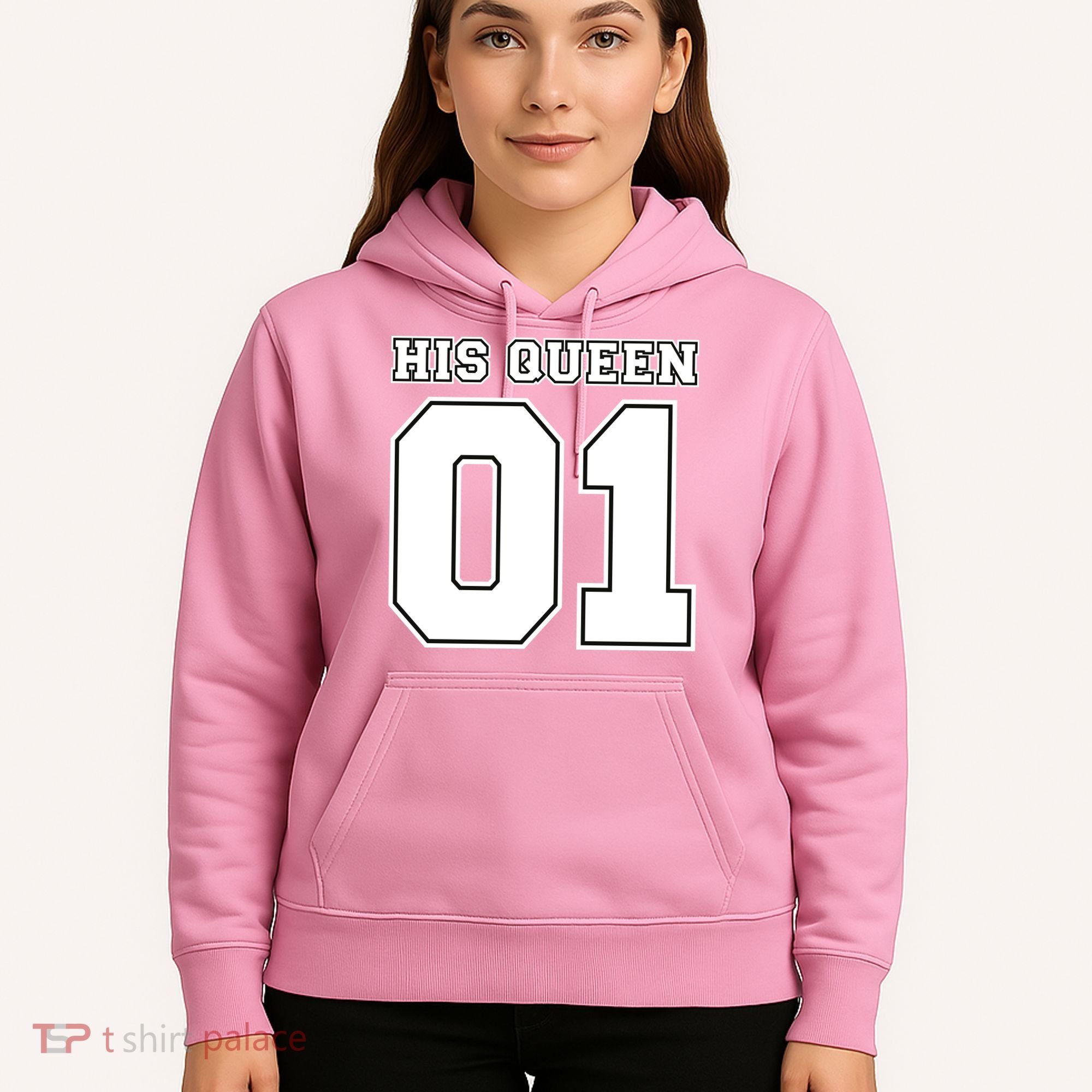 His Queen 01 Sport Couple Hoodie