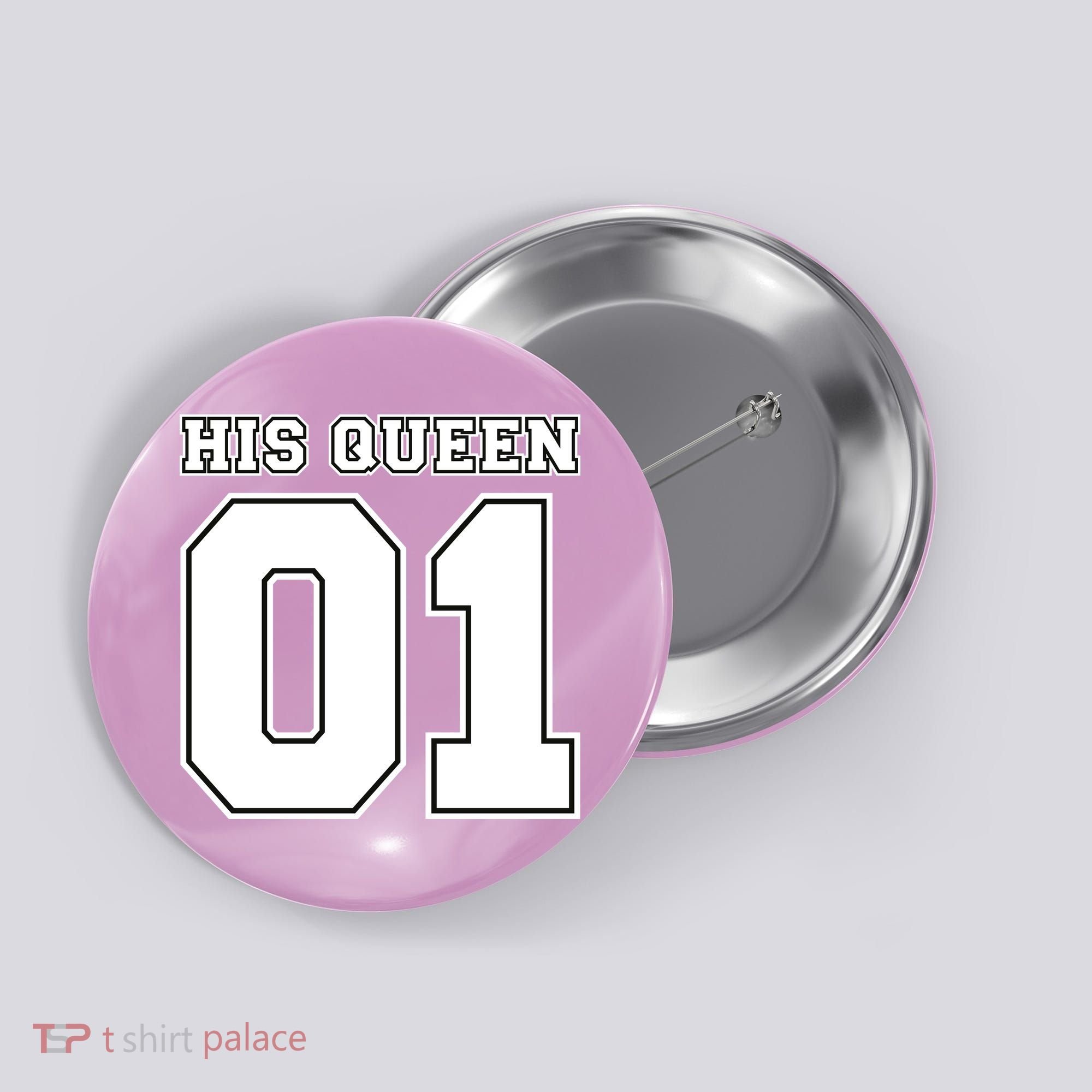 His Queen 01 Sport Couple Button