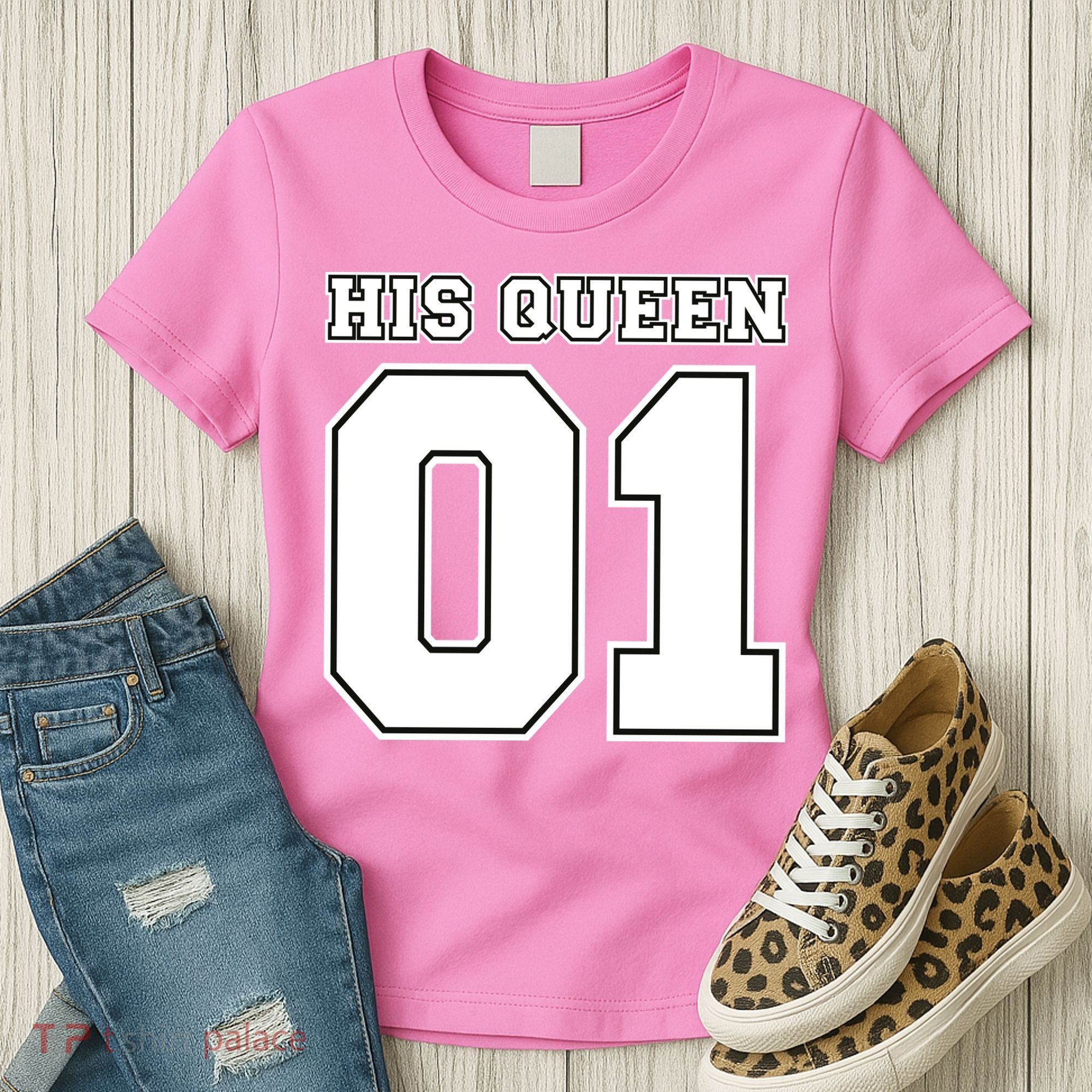 His Queen 01 Sport Couple Women's T-Shirt