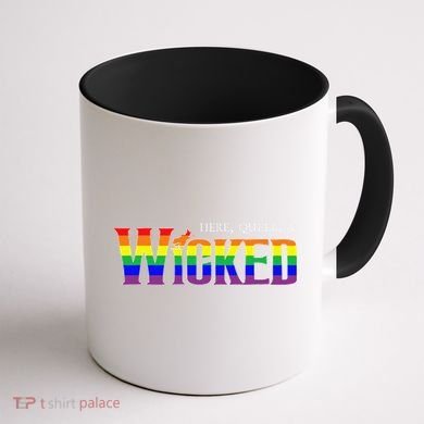 Here Queer And Wicked Lgbt Coffee Mug back