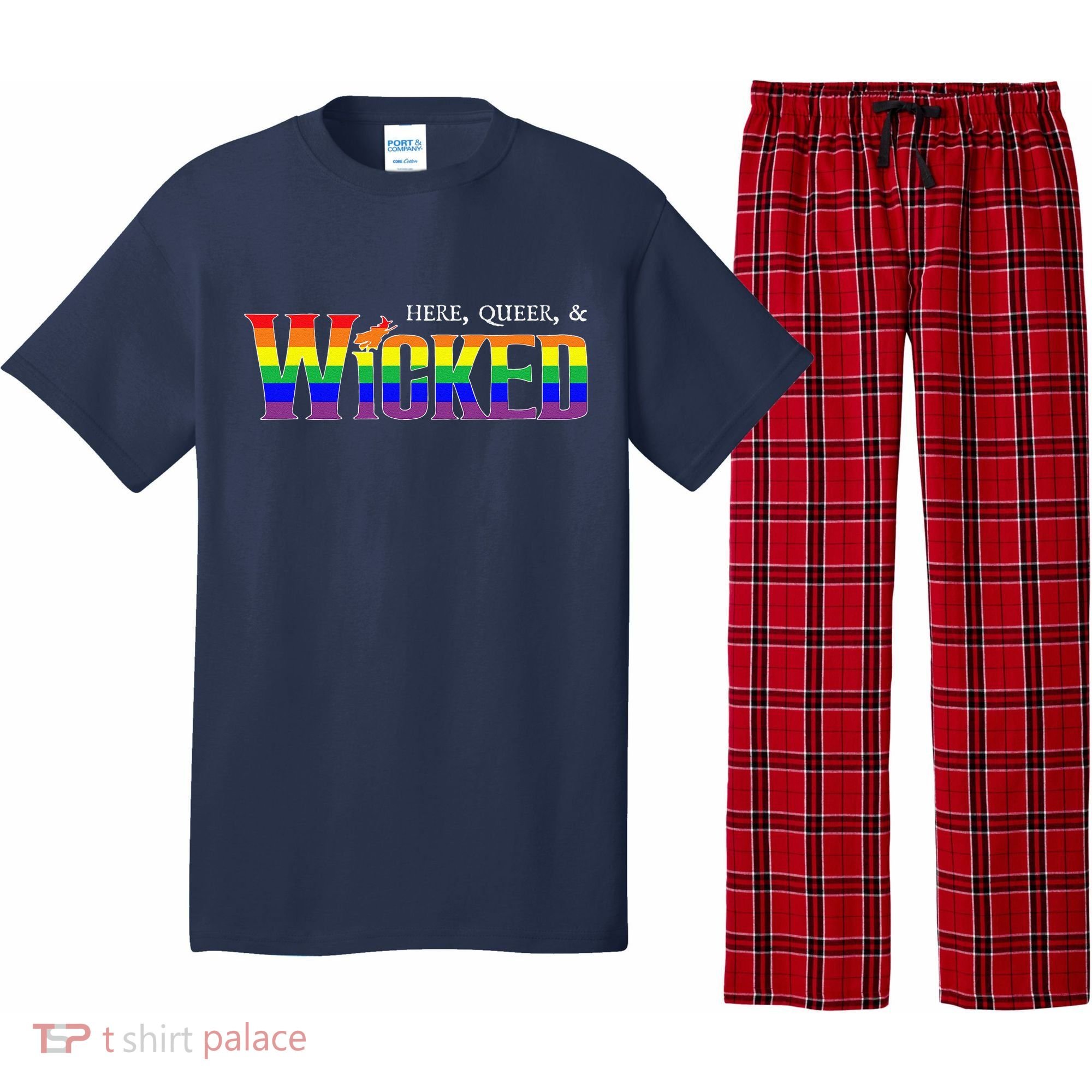 Here Queer And Wicked Lgbt Pajama Set