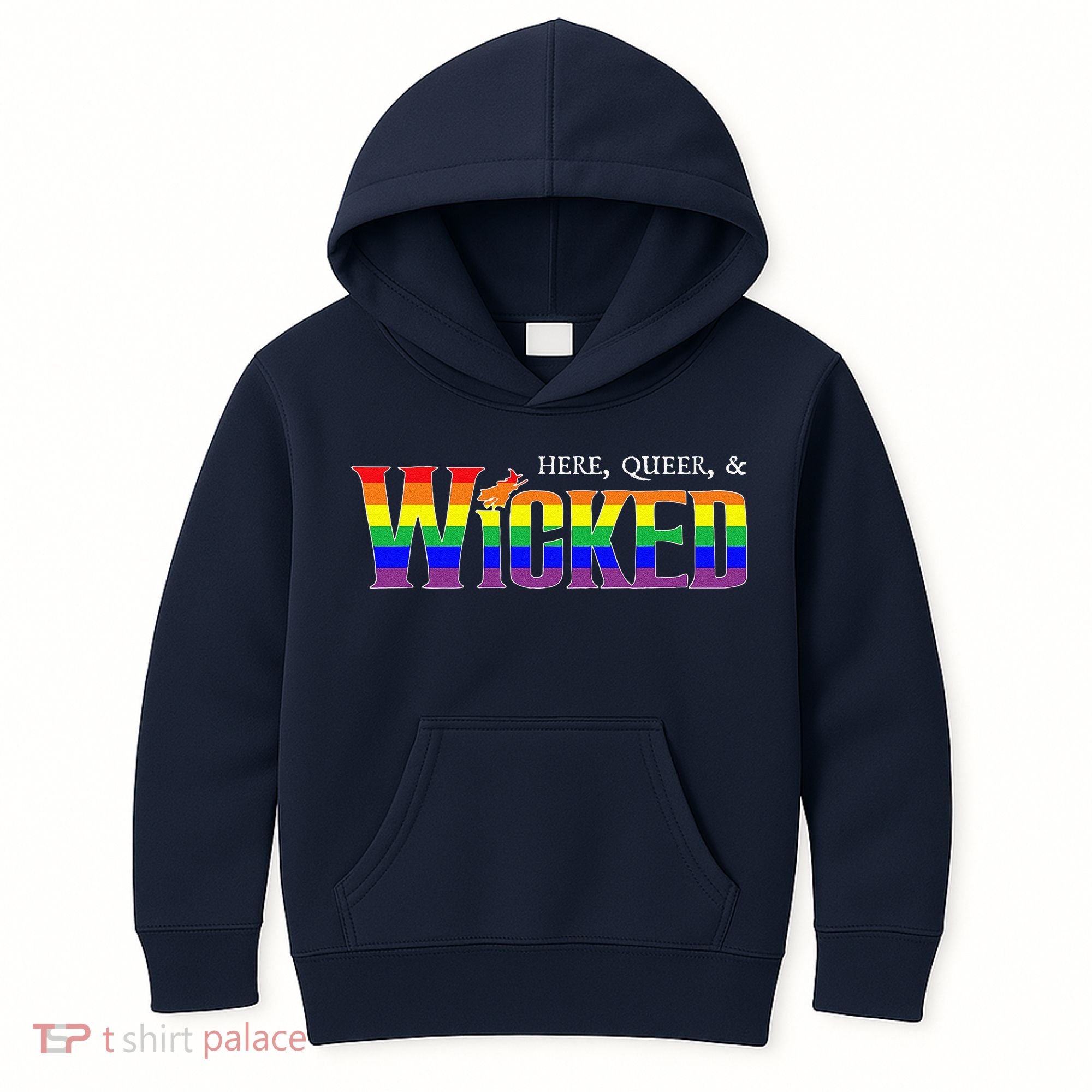Here Queer And Wicked Lgbt Kids Hoodie