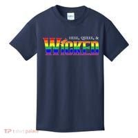 Here Queer And Wicked Lgbt Kids T-Shirt thumb 0