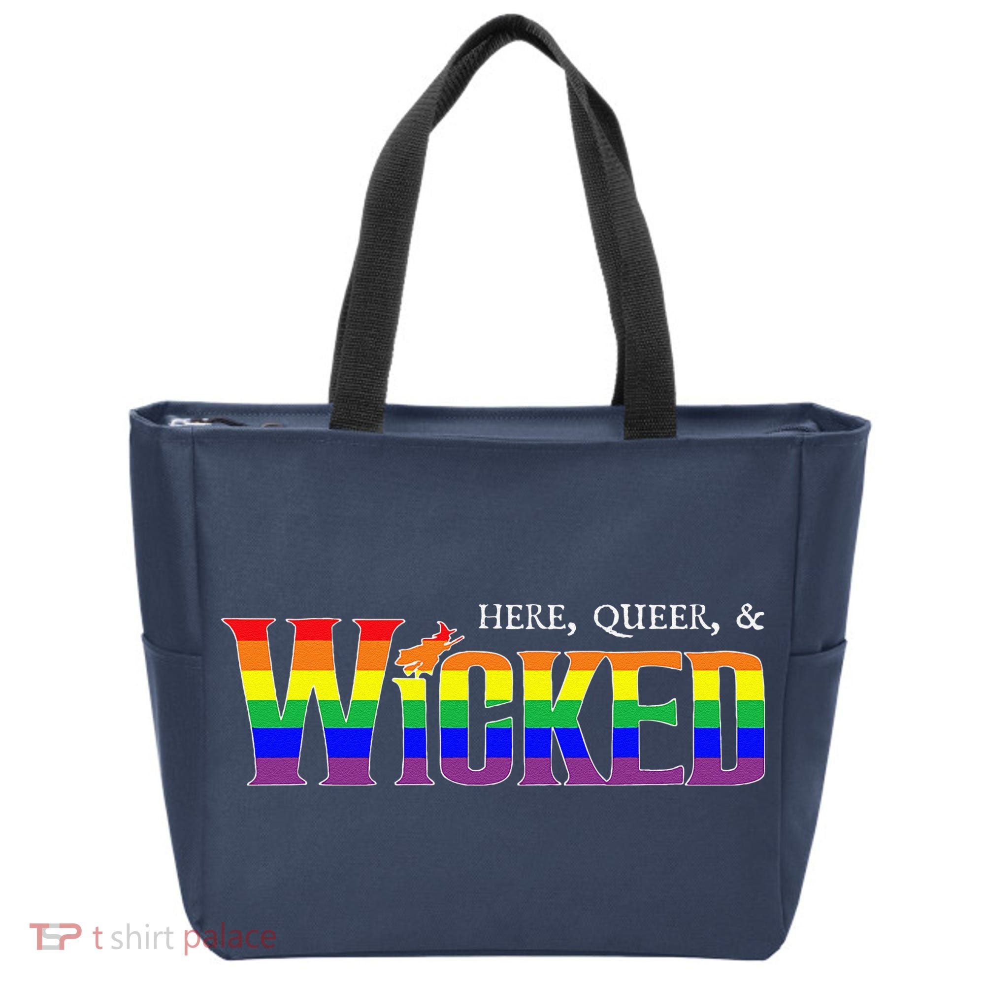 Here Queer And Wicked Lgbt Tote Bag