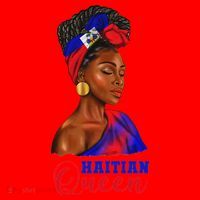 Haitian Queen Black Woman Haiti Independence Day Santa Hat thumb 1